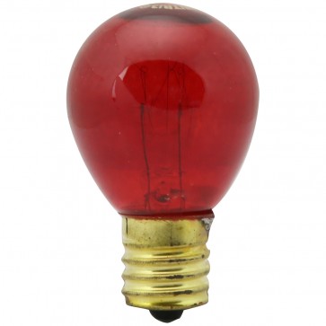 Sunlite 01602-SU 10S11/N/TR/3/25PK S11 Sign 10 Watts 130 Volts Dimmable Transparent Finish Intermediate Screw (E17) Decorative Incandescent Bulbs Red