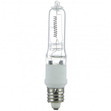 Sunlite 03440-SU Q150/CD1 150 Watts Mini-Tube T4 Shape UV Protected Clear Finish Miniature Candelabra Screw (E11) 2200 Lumens Light Bulb Bright White 3200K