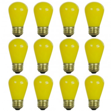 Sunlite 41480-SU 11S14/12PK S14 Sign Decorative Incandescent Bulbs