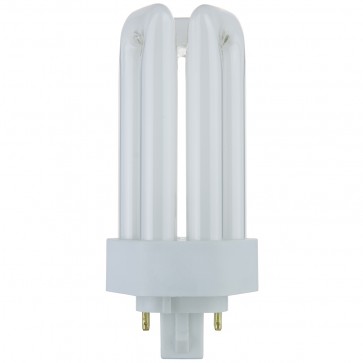 Sunlite 60500-SU PLT18/E/SP27K 18 Watts Triple Tube PLT 4-Pin Shape 4-Pin (GX24q2) 1200 Lumens Triple Tube Fluorescent Lamp Warm White 2700K