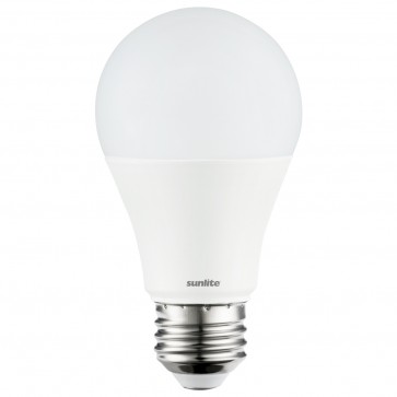 Sunlite 80793-SU A19/LED/9W/930 A19 9 Watts 60 Equivalent Wattage 120 Volts Dimmable White Finish Medium Screw (E26) A19 A Series Bulbs Warm White 3000K