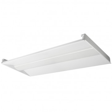 Sunlite 85215-SU LFX/2X4/SCT/MW/MV/2PK 25/30/34 Watts Rectangle Shape 120-277 Volts 3350/3900/4285 Lumens Dimmable Steel & PC White Finish Recessed Indoor Lay In Center Basket Fixtures CCT Selectable 35K/40K/50K