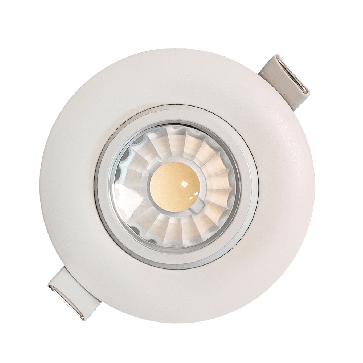 Goodlite G-19845 R3/8W/GR/LED/5CCT 3 inch Recessed Gimbal Round 8 Watts 65 Equiv. Wattage 700 Lumen Downlight Selectable CCT 27,30,35,41,50K