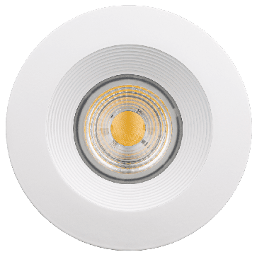 Goodlite G-20101 & G-20191  M4/15W/LED/30K LED 4" Regress Luminaire With Round Baffle Trim 1100 Lumens Warm White 3000K