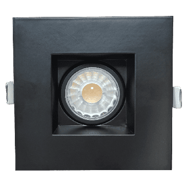 Goodlite G-48363 R3/8W/GSR/LED/B/5CCT LED 3 inch Regress Gimbal Square Black 8 Watts 65 Equiv. Wattage 650 Lumen Selectable CCT 27,30,35,41,50K