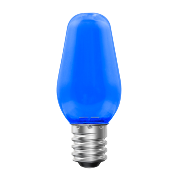 Luxrite LR21753 1.96 inch 0.5 Watts C7 E12 Base LED LIGHT BULB Color Temperature BLUE