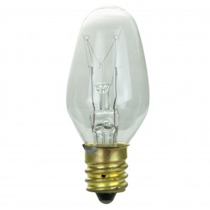 Sunlite 01054-SU 7C7/CL/12PK C7 Night light 7 Watts (E12) Decorative Incandescent Bulbs