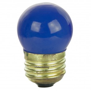 Sunlite 01220-SU 7.5S11/B/25PK 7.5 Watts Sign S11 Shape Ceramic Finish Medium Screw (E26) Colored Indicator Bulb Blue
