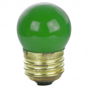 Sunlite 01225-SU 7.5S11/G/25PK 7.5 Watts Sign S11 Shape Ceramic Finish Medium Screw (E26) Colored Indicator Bulb Green