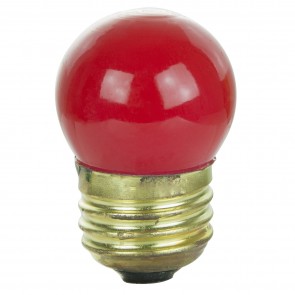 Sunlite 01240-SU 7.5S11/R/25PK 7.5 Watts Sign S11 Shape Ceramic Finish Medium Screw (E26) Colored Indicator Bulb Red