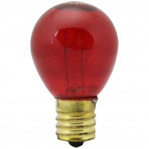 Sunlite 01602-SU 10S11/N/TR/3/25PK S11 Sign 10 Watts 130 Volts Dimmable Transparent Finish Intermediate Screw (E17) Decorative Incandescent Bulbs Red