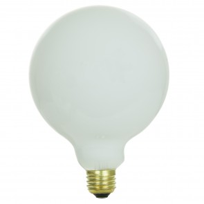 Sunlite 01765-SU 25G40 25 Watts Globe G40 Shape White Finish Medium Screw (E26) 128 Lumens Globe Bulb Warm White 2600K