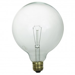 Sunlite 01780-SU 60G40 60 Watts Globe G40 Shape Clear Finish Medium Screw (E26) 580 Lumens Globe Bulb Warm White 2600K