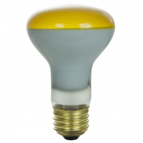 Sunlite 01858-SU 50R20 50 Watts Reflector R20 Shape Medium Screw (E26) Dimmable Colored Reflector Bulb Yellow