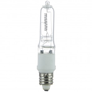 Sunlite 03435-SU Q100/CD1 100 Watts Mini-Tube T4 Shape UV Protected Clear Finish Miniature Candelabra Screw (E11) 1500 Lumens Light Bulb Bright White 3200K