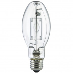 Sunlite 03646-SU MP100/U/MED/PS 100 Watts Elliptical ED17 Shape Clear Finish Medium Screw (E26) 8500 Lumens Metal Halide Lamp Cool White 4000K