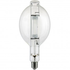 Sunlite 03681-SU MH1000/U 1000 Watts Bulged Tube BT56 Shape Clear Finish Mogul Screw (E39) 110000 Lumens Metal Halide Lamp Cool White 4000K