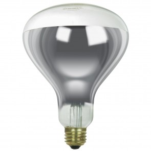 Sunlite 03687-SU 125R40 125 Watts Reflector R40 Shape Clear Finish Medium Screw (E26) Reflector Heat Lamp Bulb Warm White 2600K
