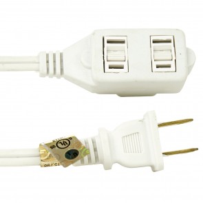 Sunlite 04110-SU EX9WHITE 1625 Watts 125 Volts 13 Amps White Finish Electrical Extension Cords