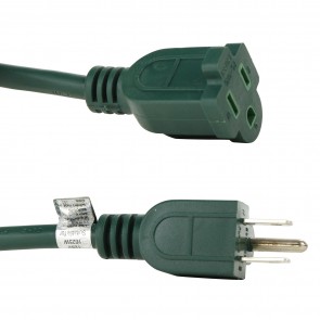 Sunlite 04196-SU EX20-16/3 1625 Watts 125 Volts 13 Amps Green Finish Electrical Extension Cords