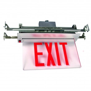 Sunlite 04326-SU EXIT/EDGE/RC/2RF/MI/AL/EM/NYC Recessed Indoor Exit Edge Lit Fixtures