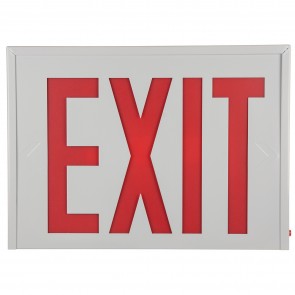 Sunlite 05276-SU EXIT/LED/1-2F/EM/NYC White Finish Exit Standard Fixtures