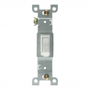 Sunlite 08100-SU E505BX 8100 Watts White Finish Electrical Wall Switch