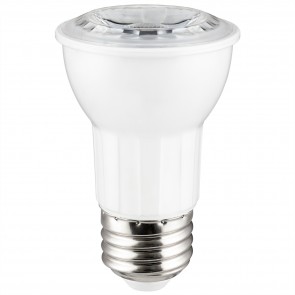 Sunlite 40385-SU PAR16/LED/7W/D/E/27K/6PK PAR16 Reflector 7 Watts 75 Equivalent Wattage 120 Volts Dimmable White Finish Medium Screw (E26) PAR16 Reflector Lamps Warm White 2700K