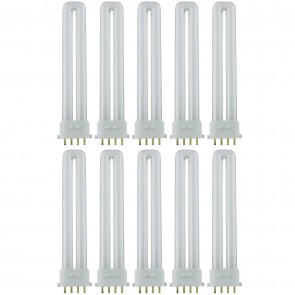 Sunlite 40497-SU PL13/E/SP41K/10PK PL 4-Pin Twin Tube 13 Watts 4-Pin (2GX7) PL - Twin Tube Plug-Ins Bulbs Cool White 4100K