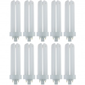 Sunlite 40588-SU PLT42/E/SP27K/10PK PLT 4-Pin Triple Tube 42 Watts 4-Pin (GX24q4) PLT 4-Pin - Triple Tube Plug-Ins Bulbs Warm White 2700K