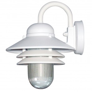 Sunlite 41367-SU DOD/NC/WH/CL/MED Nautical White Finish Traditional Style Lantern Outdoor Fixtures