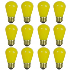 Sunlite 41480-SU 11S14/12PK S14 Sign Decorative Incandescent Bulbs