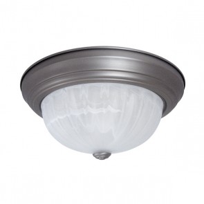Sunlite 45500-SU DBN13-218 36 Watts 2-PLD18 (Included) Shape Brushed Nickel Finish 4-Pin (G24q2) 1250 Lumens Decorative Dome Ceiling Light Fixture Soft White 2700K