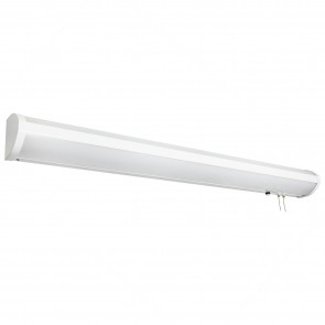 Sunlite 49109-SU LFX/BL/20W-40W/30K 22/44 Watts Aluminum & Plastic Material White Finish Integrated LED 2100/4200 Lumens LED Linear 48? Overbed Wall Light Fixture Warm White 3000K
