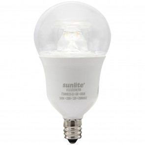 Sunlite 80135-SU A15/LED/6W/930 A15 A15 6 Watts 40 Equivalent Wattage 120 Volts Dimmable Plastic & Aluminum Material Clear Finish Candelabra Screw (E12) A15 A Series Bulbs Warm White 3000K