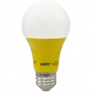 Sunlite 80144-SU A19/3W/Y/LED A19 Standard 3 Watts 120 Volts Frosted Finish Medium Screw (E26) Colored A19 A Series Bulbs Yellow