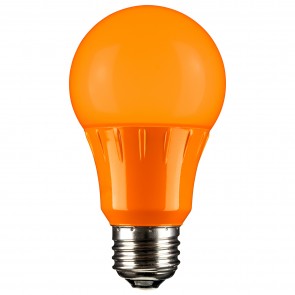 Sunlite 80147-SU A19/3W/O/LED 3 Watts Standard A19 Shape Frosted Finish Medium Screw (E26) 65 Lumens A Type LED Bulb Orange
