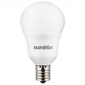 Sunlite 80334-SU A15/LED/6W/E17/D/FR/30K A15 Standard 6 Watts 40 Equivalent Wattage 120 Volts Dimmable Frosted Finish Intermediate Screw (E17) A15 A Series Bulbs Warm White 3000K