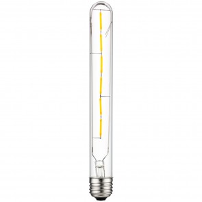 Sunlite 80490-SU T8/LED/FS/5W/E26/22K T8 Tubular 5 Watts 40 Equivalent Wattage 120 Volts Dimmable Glass Material Clear Finish Medium Screw (E26) T8 T Series Lamps Warm White 2200K