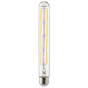 Sunlite 80621-SU T10/LED/FS/6W/927 T10 Tubular 6 Watts 60 Equivalent Wattage 120 Volts Dimmable Glass Material Clear Finish Medium Screw (E26) T10 T Series Lamps Soft White 2700K