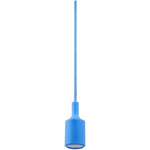 Sunlite 80758-SU CO/PD/BL Round Shape 42' Inch Cord 120 Volts Plastic Blue Finish Medium Screw (E26) Pendant Indoor Modern A19 Colored Fixtures