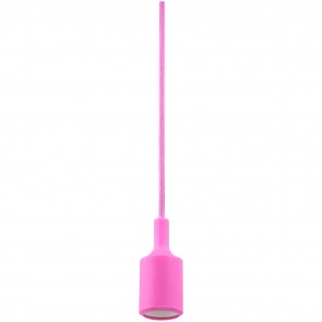 Sunlite 80759-SU CO/PD/PK Round Shape 42' Inch Cord 120 Volts Plastic Pink Finish Medium Screw (E26) Pendant Indoor Modern A19 Colored Fixtures