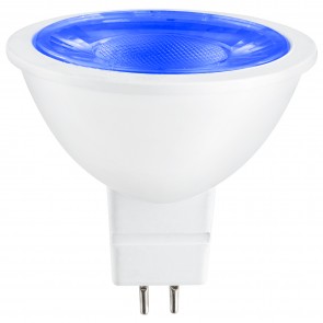 Sunlite 80856-SU MR16/LED/3W/GU5.3/12V/B MR16 Reflector 3 Watts 25 Equivalent Wattage 12 Volts 2-Pin (GU5.3) Colored Reflectors Reflector Lamps Blue