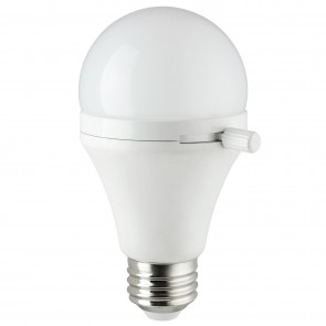 Sunlite 81140-SU A19/LED/7W/SHAB/E27/30K 7 Watts 40 Watts Equivalent Wattage Standard A19 Shape White Finish Medium Screw (E26) 450 Lumens Light Bulb Warm White 3000K