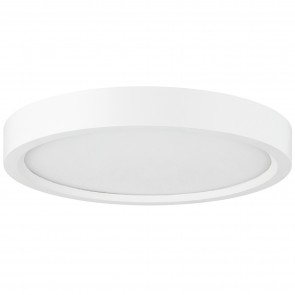 Sunlite 81282-SU LFX/MP/5R/10W/E/D/SCT/WH 10 Watts 50 Equivalent Wattage Round Shape 120 Volts 600 Lumens Dimmable Iron & Plastic White Finish Indoor Surface Mount Mini Flat Panel Fixtures CCT Selectable 30K/40K/50K