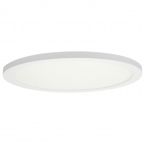 Sunlite 81289-SU LFX/MP/12R/22W/CRI90/5SCT/WH 12" Round 22 Watts 100 Equivalent Wattage 120 Volts Dimmable Aluminum & Plastic Material White Finish Integrated LED Residential Mini Flat Panel Surface Mount Fixtures CCT Selectable 27K/30K/35K/40K/50K
