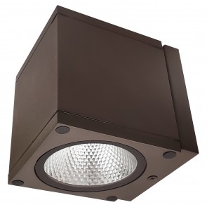 Sunlite 81293-SU LFX/CUBE/S/9W/30K/BRZ 9 Watts 60 Equivalent Wattage 120 Volts Aluminum & Steel Material Oil Rubbed Bronze Finish Integrated LED Up-Down Outdoor Fixtures Warm White 3000K
