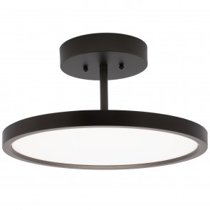 Sunlite 81312-SU LFX/MPM/15 /30W/30K/ORB 30 Watts Round Shape 120 Volts 1950 Lumens Dimmable Steel & Acrylic Oil Rubbed Bronze Finish Integrated LED Indoor Modern Pendant Decorative Fixtures Warm White 3000K