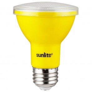 Sunlite 81466-SU PAR20/LED/3W/Y PAR20 Reflector 3 Watts 120 Volts Aluminium & Plastic Material Medium Screw (E26) Colored Reflectors Reflector Lamps Yellow