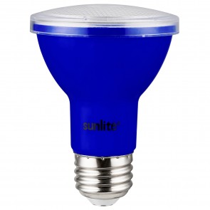 Sunlite 81467-SU PAR20/LED/3W/B PAR20 Reflector 3 Watts 120 Volts Aluminium & Plastic Material Medium Screw (E26) Colored Reflectors Reflector Lamps Blue